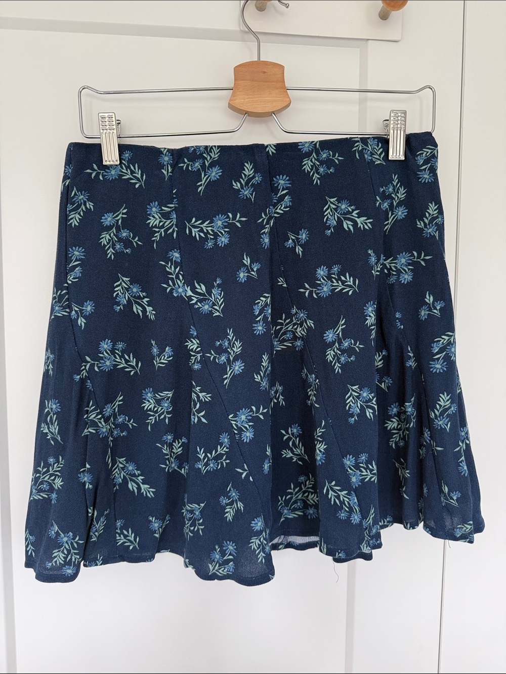 American Eagle Outfitters Navy Floral Skater Skirt